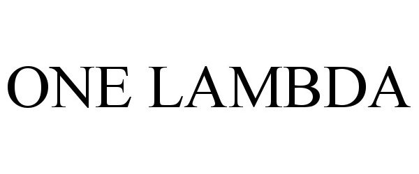 Trademark Logo ONE LAMBDA