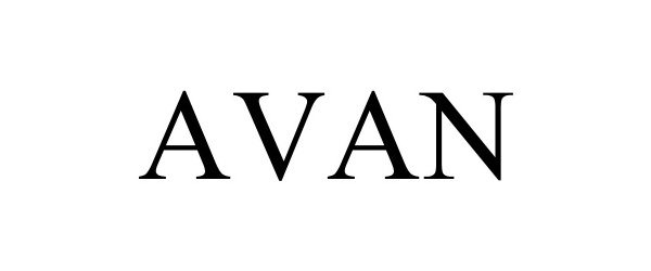 Trademark Logo AVAN
