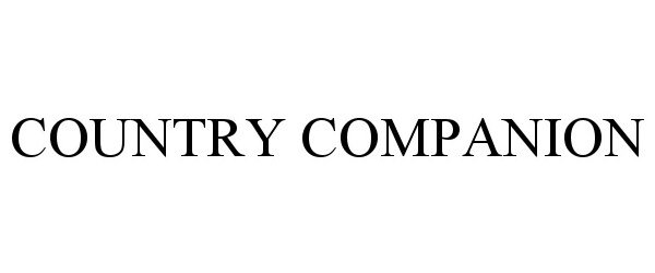 Trademark Logo COUNTRY COMPANION