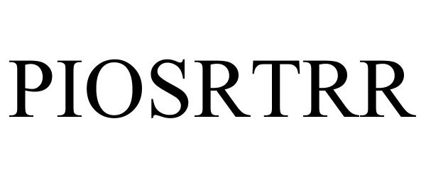 Trademark Logo PIOSRTRR