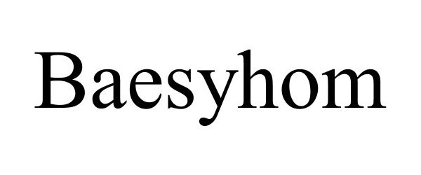 Trademark Logo BAESYHOM