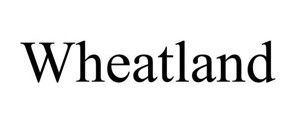 Trademark Logo WHEATLAND