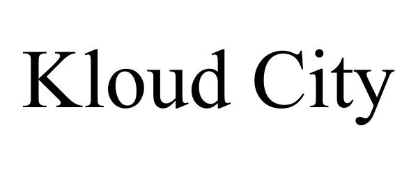 Trademark Logo KLOUD CITY