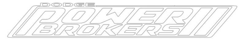Trademark Logo DODGE POWER BROKERS