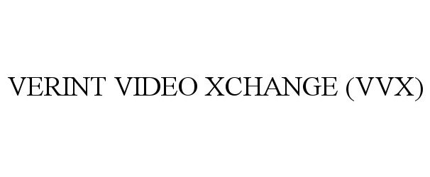  VERINT VIDEO XCHANGE (VVX)