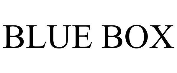 Trademark Logo BLUE BOX