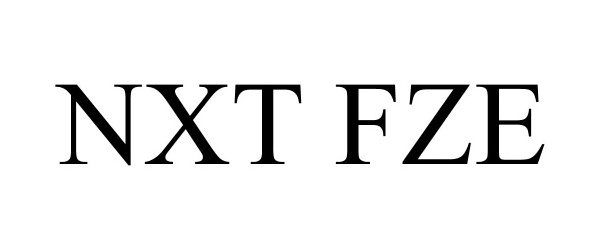 Trademark Logo NXT FZE