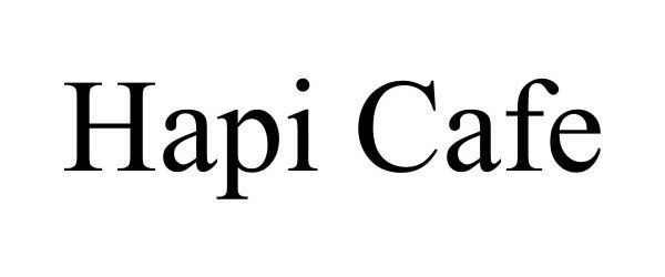 Trademark Logo HAPI CAFE