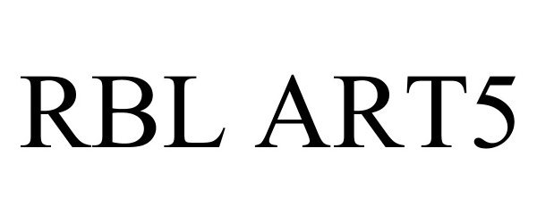 Trademark Logo RBL ART5