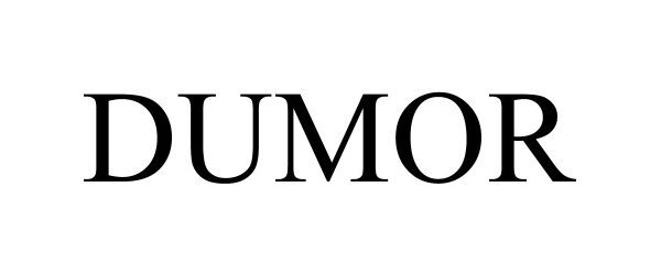 Trademark Logo DUMOR