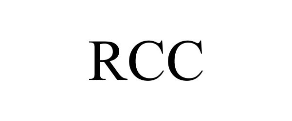 Trademark Logo RCC