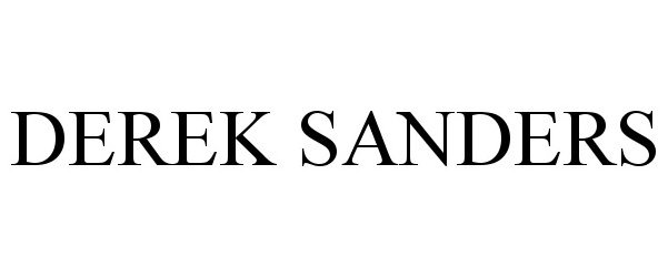 Trademark Logo DEREK SANDERS