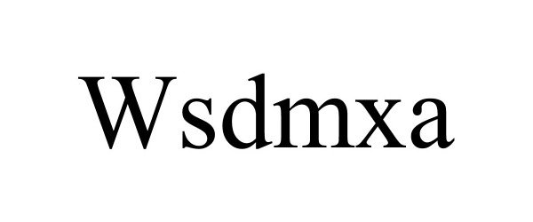 Trademark Logo WSDMXA