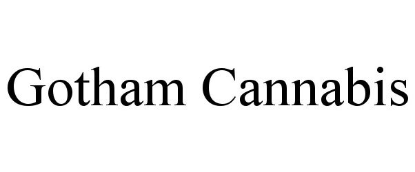 Trademark Logo GOTHAM CANNABIS