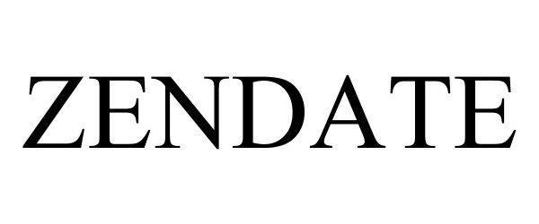 Trademark Logo ZENDATE