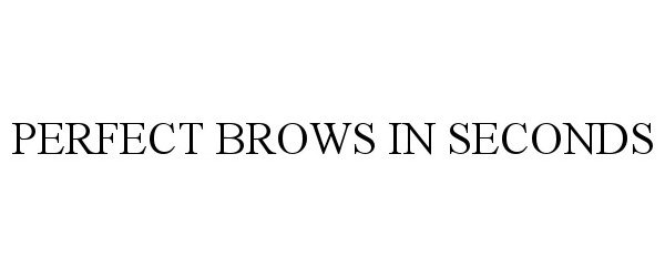 PERFECT BROWS IN SECONDS