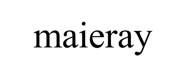 Trademark Logo MAIERAY