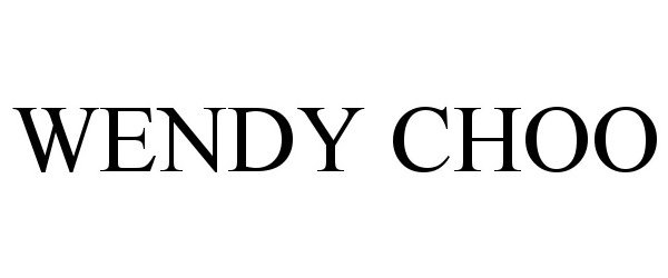 Trademark Logo WENDY CHOO
