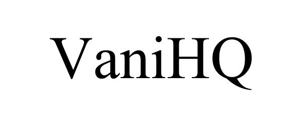 Trademark Logo VANIHQ