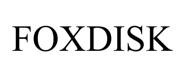Trademark Logo FOXDISK