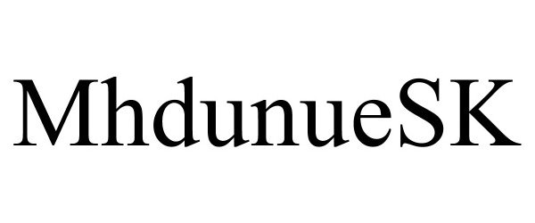 Trademark Logo MHDUNUESK