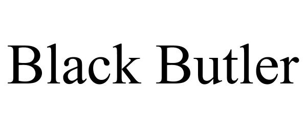 Trademark Logo BLACK BUTLER