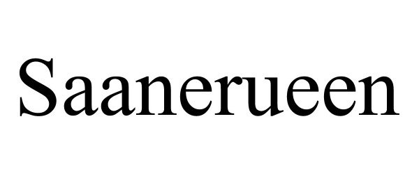 Trademark Logo SAANERUEEN