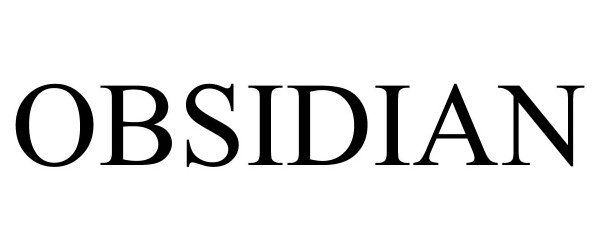 Trademark Logo OBSIDIAN