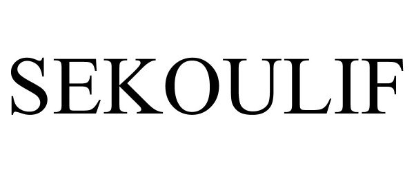 Trademark Logo SEKOULIF
