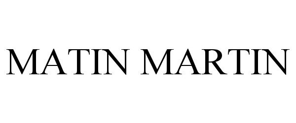  MATIN MARTIN