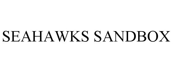  SEAHAWKS SANDBOX