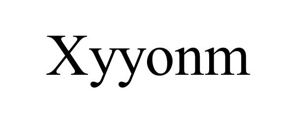 Trademark Logo XYYONM