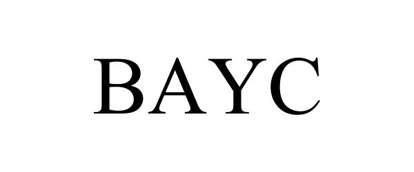 Trademark Logo BAYC