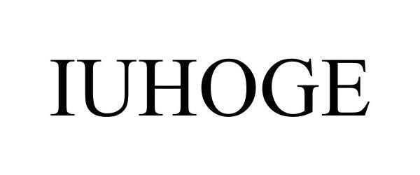 Trademark Logo IUHOGE