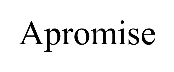 Trademark Logo APROMISE