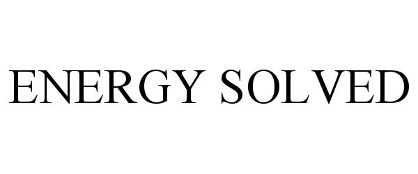  ENERGY SOLVED