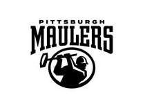  PITTSBURGH MAULERS ABOVE A DESIGN OF A MAN INSIDE A CIRCLE
