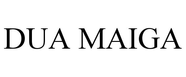 Trademark Logo DUA MAIGA