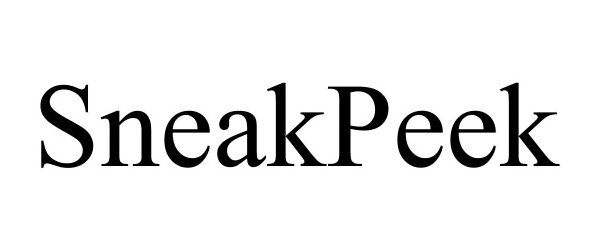 Trademark Logo SNEAKPEEK