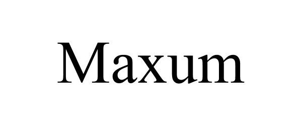 Trademark Logo MAXUM