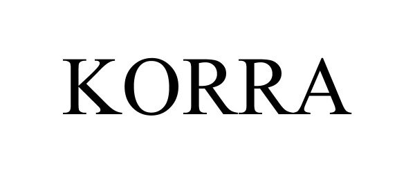 Trademark Logo KORRA