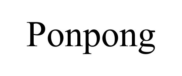 Trademark Logo PONPONG