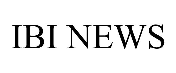 Trademark Logo IBI NEWS