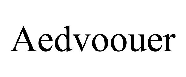 Trademark Logo AEDVOOUER