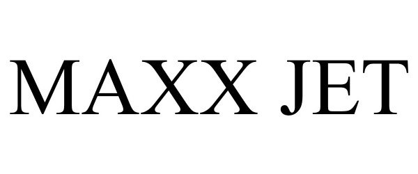 Trademark Logo MAXX JET