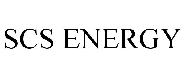 Trademark Logo SCS ENERGY