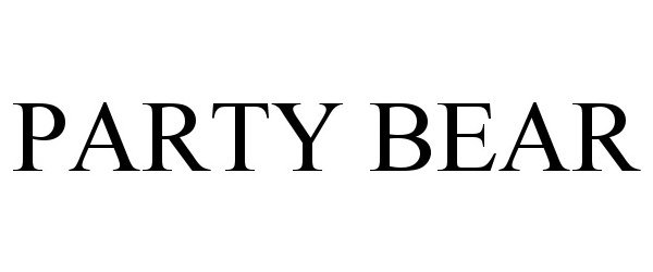 Trademark Logo PARTY BEAR