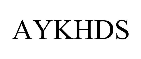 Trademark Logo AYKHDS