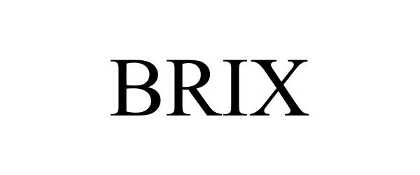 Trademark Logo BRIX