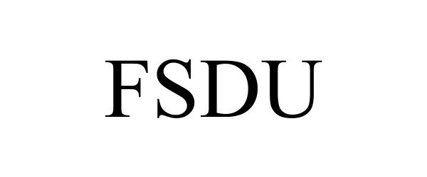 Trademark Logo FSDU